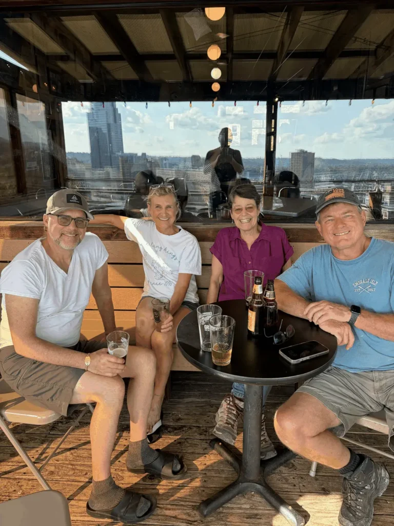 Friends on the deck